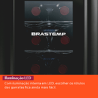 Adega Brastemp 12 Garrafas com painel touch - BZC12BE • BIVOLT