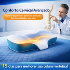 Travesseiro Cervical Tomi, sono confortável, espuma de memória ergonômica