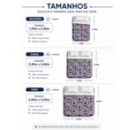 Edredom Malha 100% Algodão Casal Solteiro Queen E King Cobertor Dupla Face Antialérgico Premium Flower