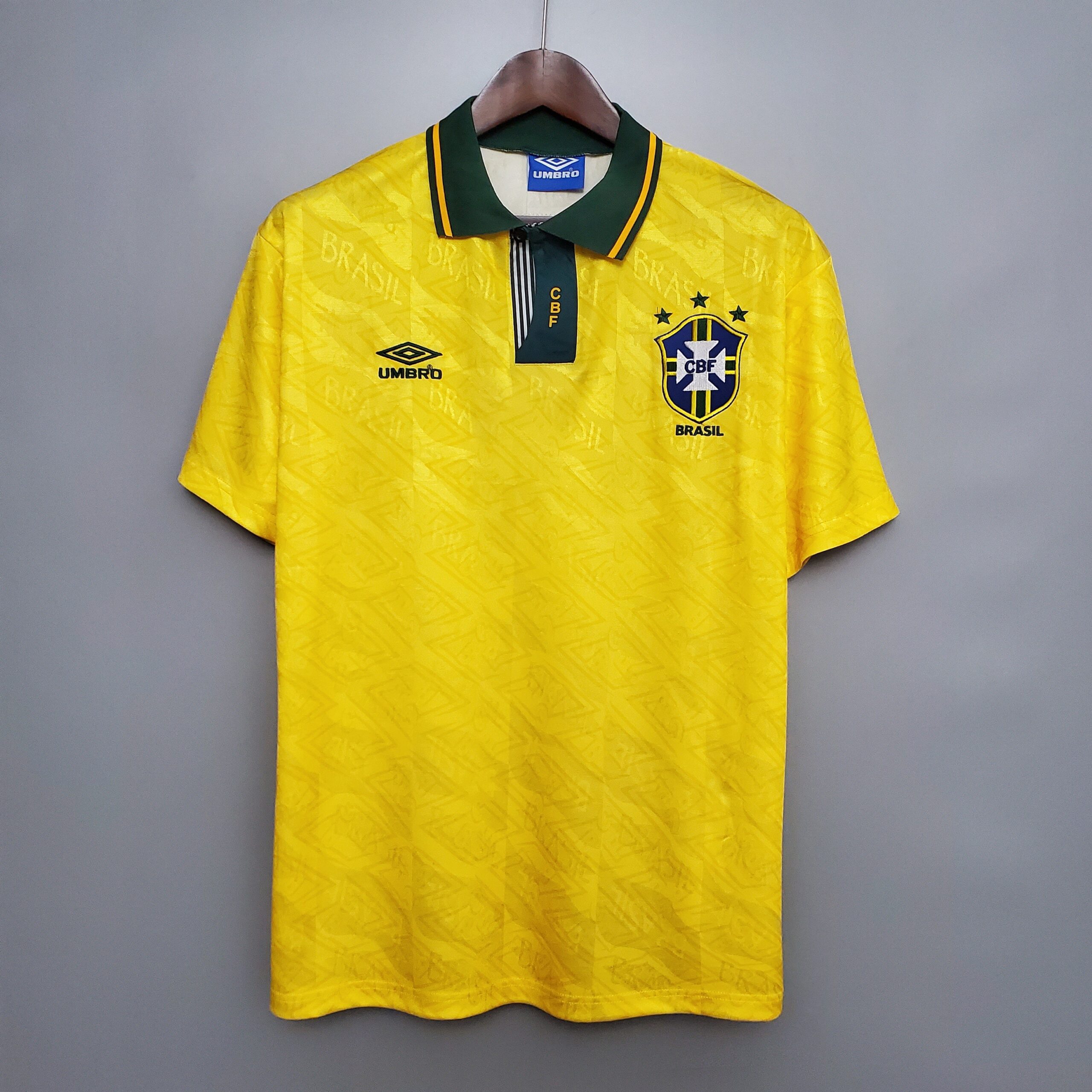 Camisa Seleção Titular 91/93 – Versão Retro – P, Não, Azul
