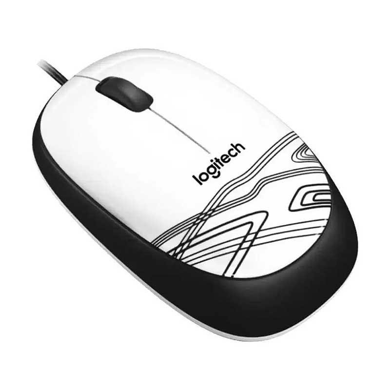 Mouse Logitech M105 Com Fio USB 1000 DPI – Branco