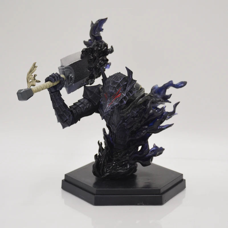 Figura de Anime Berserk Guts de 36cm, Figura de Ação com Armadura Berserker, Modelo Colecionável Zodd/Cavaleiro da Morte – 12cm No Retail Box