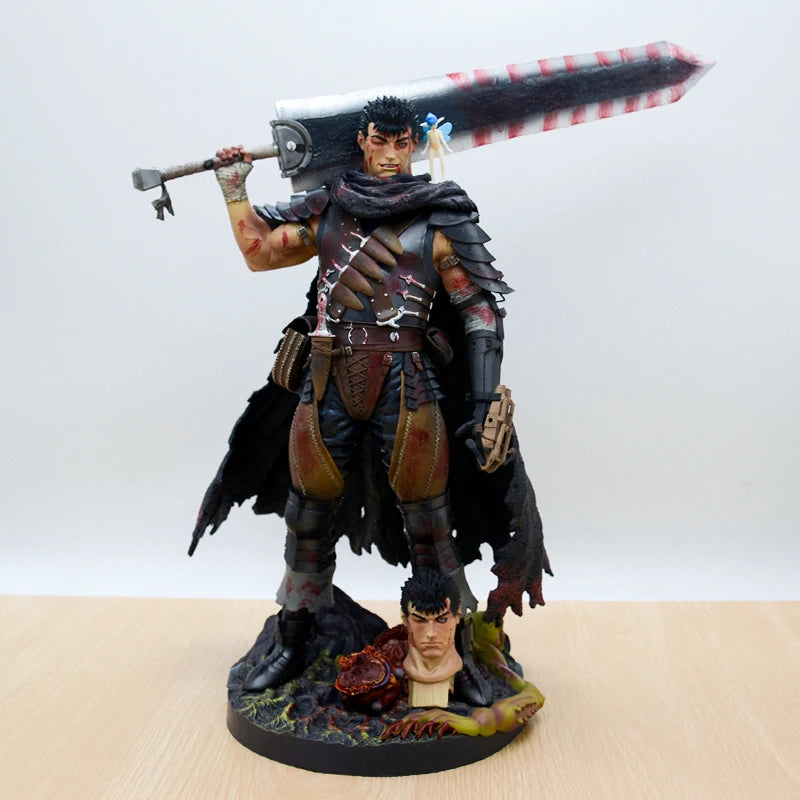 Figura de Anime Berserk Guts de 36cm, Figura de Ação com Armadura Berserker, Modelo Colecionável Zodd/Cavaleiro da Morte – 36cm No Retail Box
