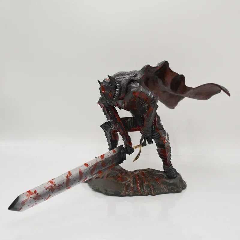 Figura de Anime Berserk Guts de 36cm, Figura de Ação com Armadura Berserker, Modelo Colecionável Zodd/Cavaleiro da Morte – 18cm No Retail Box