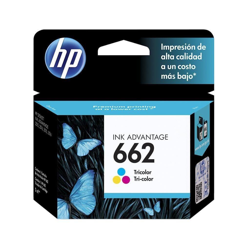 Cartucho HP 662 colorido Original CZ104AB Para HP DeskJet