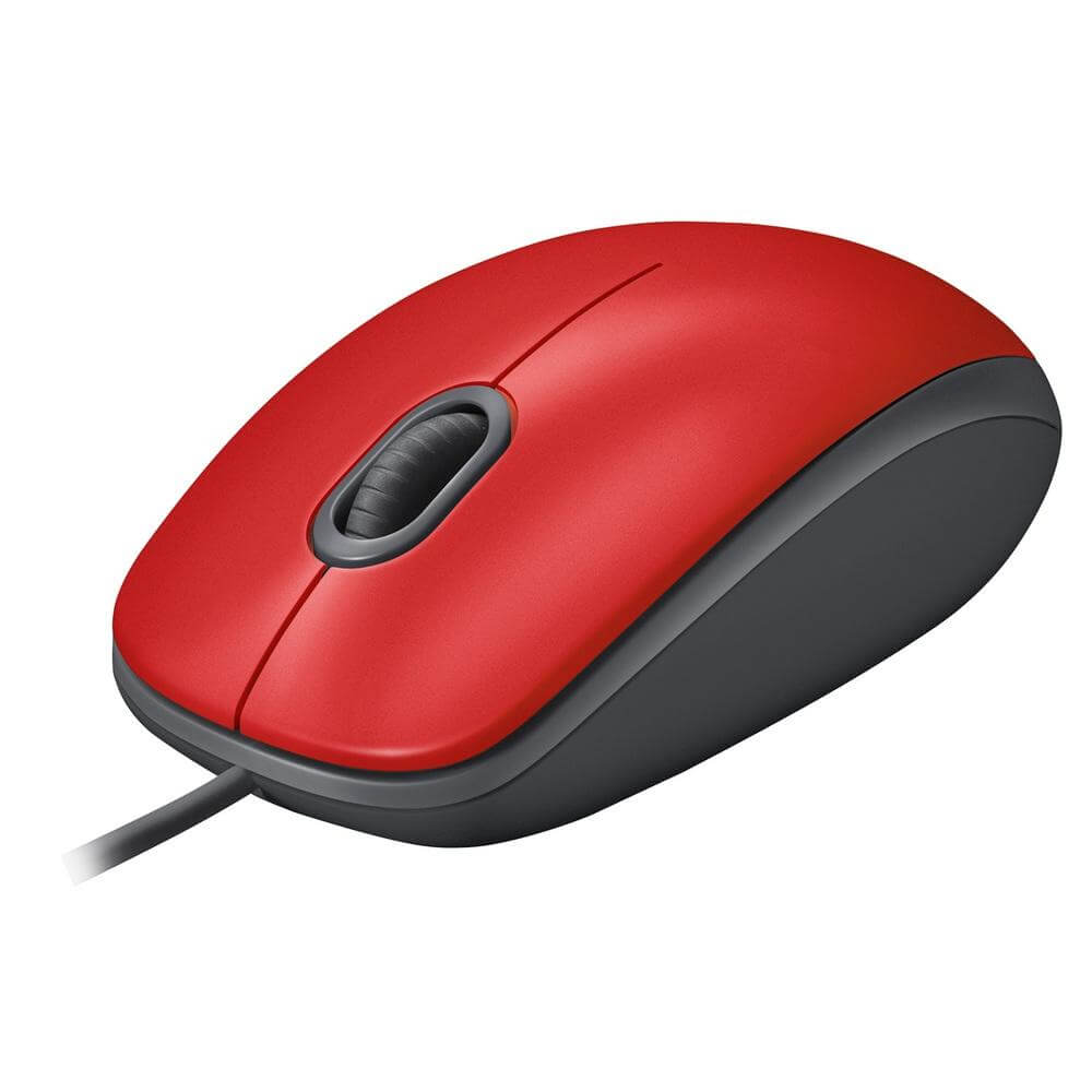 Mouse Logitech M110 Silent com Clique Silencioso – Vermelho